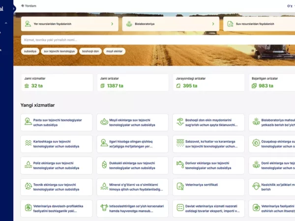 Agroportalda yangi moliyaviy xizmat: endi bank xizmatlaridan onlayn foydalanish mumkin